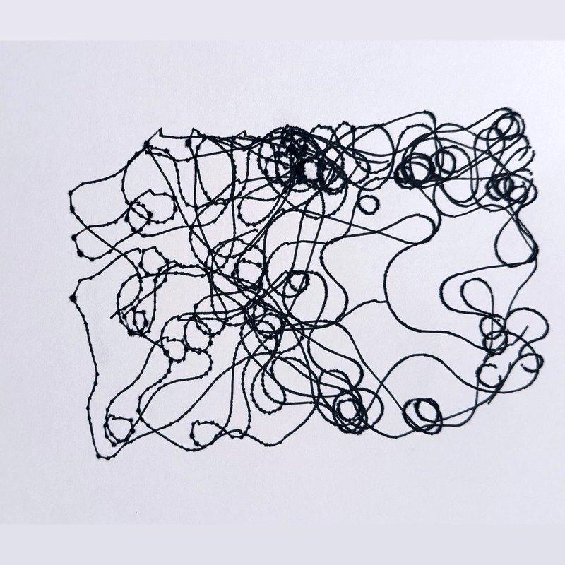 One continuous scribble