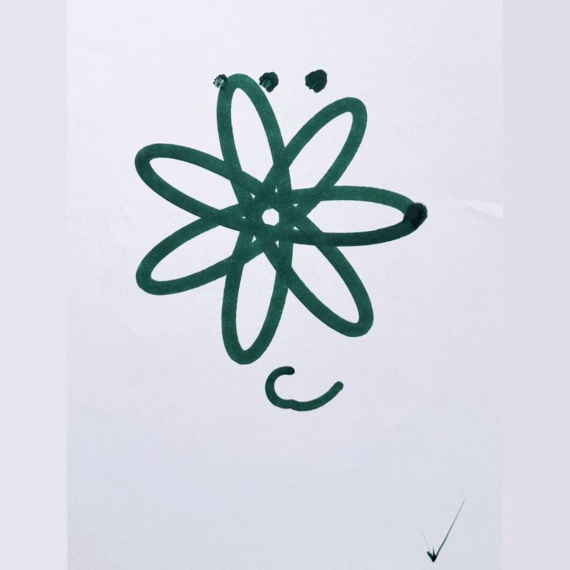 Green loop rosette