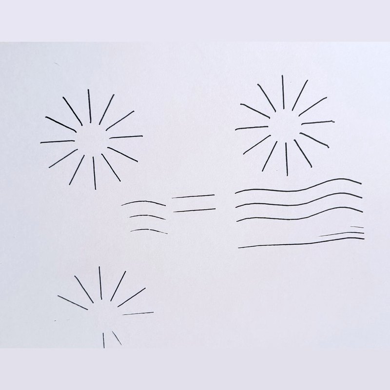 Sunbursts and waves